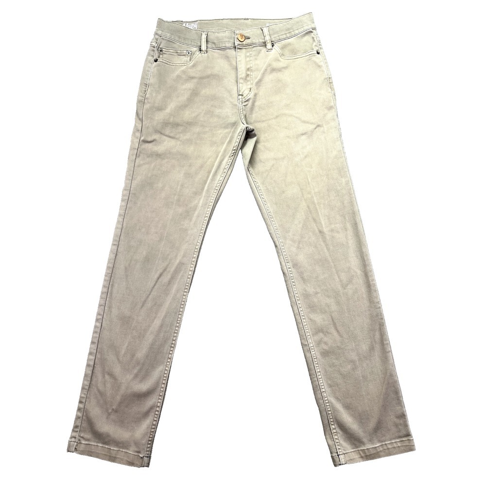 Tan Slim Straight Jeans for Versatile Style